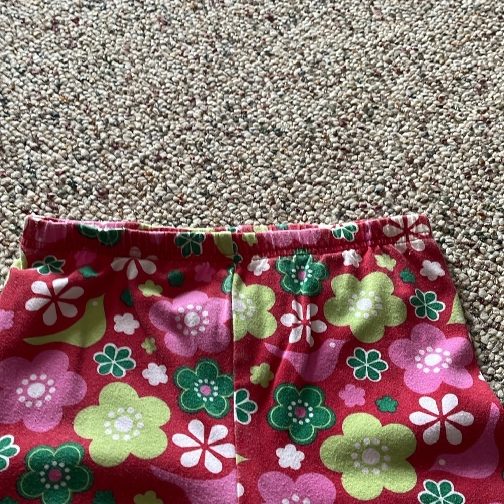 Patsy Aiken Red Floral Pants. 3T - Picture 4 of 5